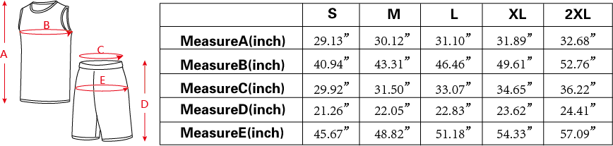 Manufacturer size and product reference for Basketball Set