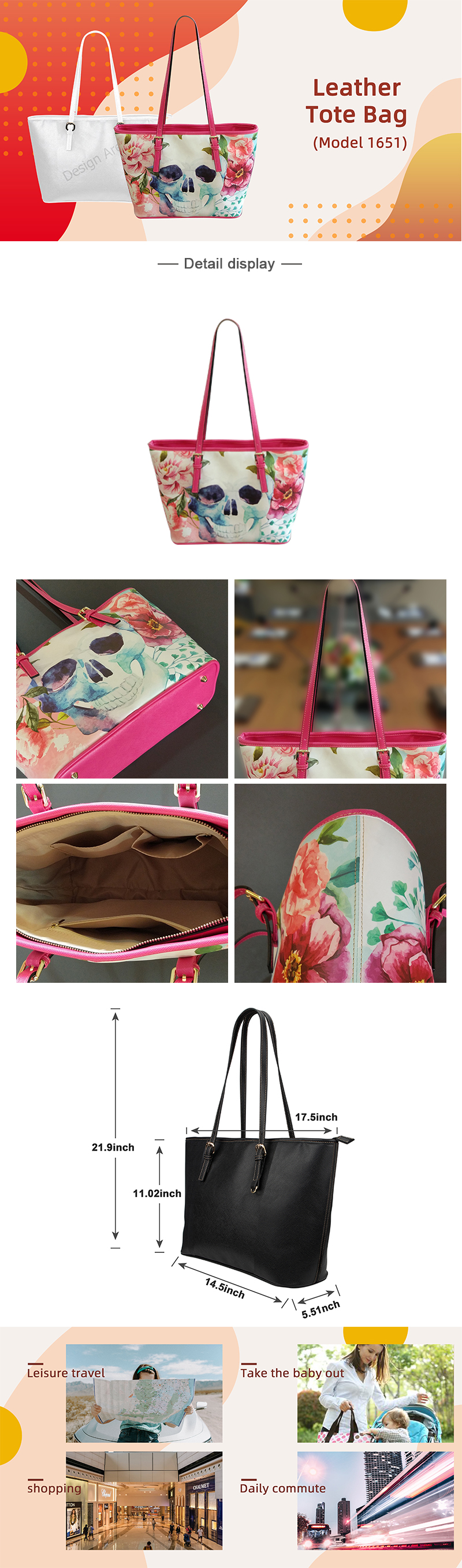 Manufacturer size and product reference for Large Tote