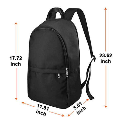 Manufacturer size and product reference for Backpack